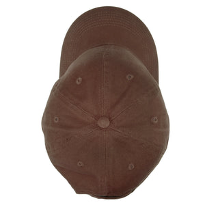 Classic Baseball Cap Soft Cotton Adjustable Size - Dark Brown