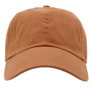 Classic Baseball Cap Soft Cotton Adjustable Size - Copper