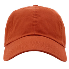Load image into Gallery viewer, Classic Baseball Cap Soft Cotton Adjustable Size - Rust