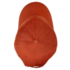 Classic Baseball Cap Soft Cotton Adjustable Size - Rust
