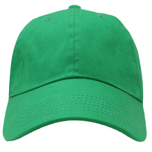 Load image into Gallery viewer, Classic Baseball Cap Soft Cotton Adjustable Size - Kelly Green