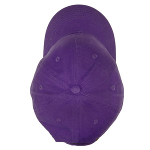 Classic Baseball Cap Soft Cotton Adjustable Size - Dark Purple