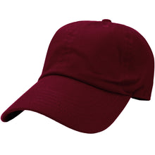 Load image into Gallery viewer, Classic Baseball Cap Soft Cotton Adjustable Size - Burgundy