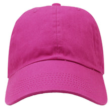 Load image into Gallery viewer, Classic Baseball Cap Soft Cotton Adjustable Size - Fuchsia