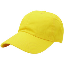 Load image into Gallery viewer, Classic Baseball Cap Soft Cotton Adjustable Size - Yellow