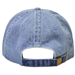 Classic Baseball Cap Soft Cotton Adjustable Size - Light Blue Denim
