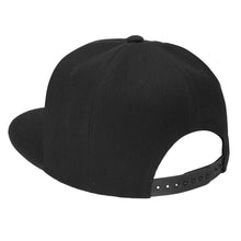 Load image into Gallery viewer, Hip Hop Style Snapback Hat Flat Bill Adjustable Size - Black
