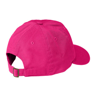 Kids Baseball Cap Cotton Adjustable Size - Hot Pink