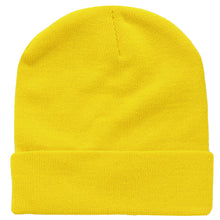 Load image into Gallery viewer, Knitted Beanie Hat - Yellow