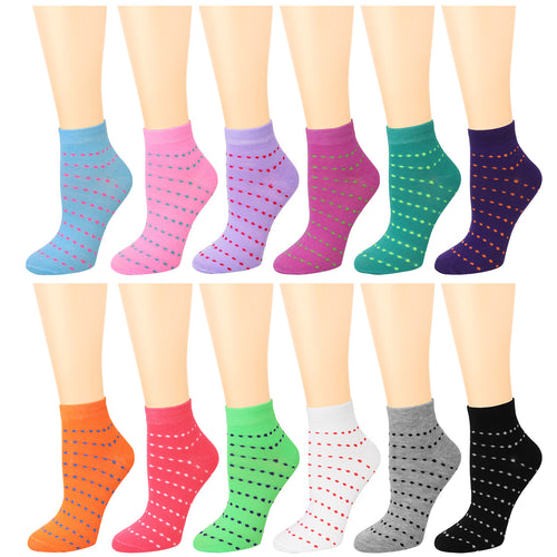 12-Pack Women's Ankle Socks