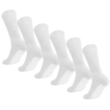 Load image into Gallery viewer, Men Women Anti Slip Grip Non Skid Crew Cotton Diabetic Socks For Home Hospital 6-Pairs