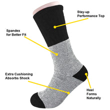 Load image into Gallery viewer, 12 Pack Men Winter Ultra Warm Thermal Boot Socks