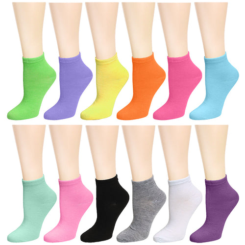 12-Pack Women's Ankle Socks