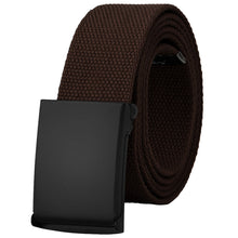 Load image into Gallery viewer, Canvas Web Belt Fully Adjustable Cut to Fit Golf Belt Flip Top Black Buckle