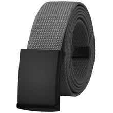 Load image into Gallery viewer, Canvas Web Belt Fully Adjustable Cut to Fit Golf Belt Flip Top Black Buckle