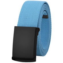 Load image into Gallery viewer, Canvas Web Belt Fully Adjustable Cut to Fit Golf Belt Flip Top Black Buckle