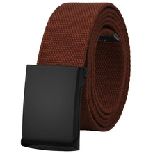 Load image into Gallery viewer, Canvas Web Belt Fully Adjustable Cut to Fit Golf Belt Flip Top Black Buckle