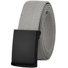 Load image into Gallery viewer, Canvas Web Belt Fully Adjustable Cut to Fit Golf Belt Flip Top Black Buckle