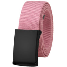 Load image into Gallery viewer, Canvas Web Belt Fully Adjustable Cut to Fit Golf Belt Flip Top Black Buckle