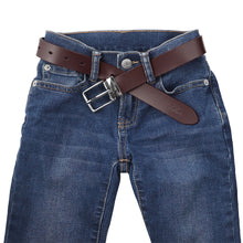 Load image into Gallery viewer, Falari Kids Leather Belts for Boys All Occasion 1&quot; Trim to Fit - One Piece Leather Cutting