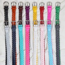 Load image into Gallery viewer, Falari Women&#39;s Leather Braided Belt 6007
