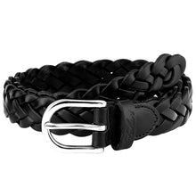 Load image into Gallery viewer, Falari Women&#39;s Leather Braided Belt 6007