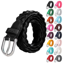 Load image into Gallery viewer, Falari Women&#39;s Leather Braided Belt 6007