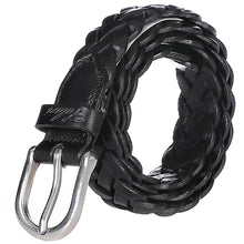 Load image into Gallery viewer, Falari Women&#39;s Leather Braided Belt 6007