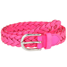 Load image into Gallery viewer, Falari Women&#39;s Leather Braided Belt 6007