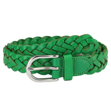 Load image into Gallery viewer, Falari Women&#39;s Leather Braided Belt 6007