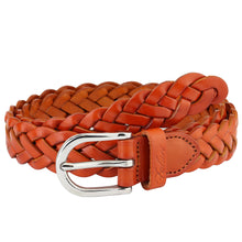 Load image into Gallery viewer, Falari Women&#39;s Leather Braided Belt 6007