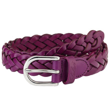 Load image into Gallery viewer, Falari Women&#39;s Leather Braided Belt 6007