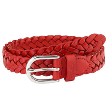 Load image into Gallery viewer, Falari Women&#39;s Leather Braided Belt 6007