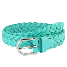 Load image into Gallery viewer, Falari Women&#39;s Leather Braided Belt 6007