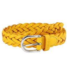 Load image into Gallery viewer, Falari Women&#39;s Leather Braided Belt 6007
