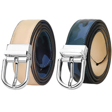 Load image into Gallery viewer, Falari Women Reversible Genuine Leather Belt