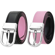 Load image into Gallery viewer, Falari Women Reversible Genuine Leather Belt