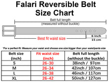 Load image into Gallery viewer, Falari Women Reversible Genuine Leather Belt