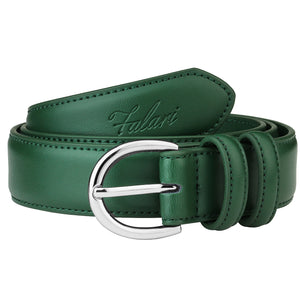 Falari Women Genuine Leather Belt Fashion Dress Belt With Single Prong Buckle 6028 Part 1