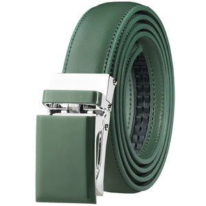Automatic Ratchet Belt for Women Kids Boys and Girls Genuine Leather Belt - Trim to Fit