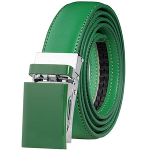 Automatic Ratchet Belt for Women Kids Boys and Girls Genuine Leather Belt - Trim to Fit