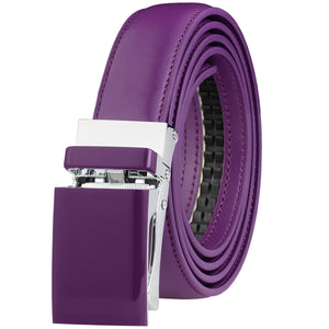 Automatic Ratchet Belt for Women Kids Boys and Girls Genuine Leather Belt - Trim to Fit