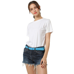 Automatic Ratchet Belt for Women Kids Boys and Girls Genuine Leather Belt - Trim to Fit