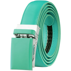Automatic Ratchet Belt for Women Kids Boys and Girls Genuine Leather Belt - Trim to Fit