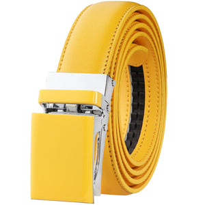 Automatic Ratchet Belt for Women Kids Boys and Girls Genuine Leather Belt - Trim to Fit