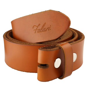 Falari Replacement Genuine Leather Belt Strap 1.5" Wide