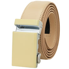 Load image into Gallery viewer, Falari Men Unisex Genuine Leather Ratchet Dress Belt Automatic Sliding Buckle - 20 Variety Colors - Trim to Fit (8168)