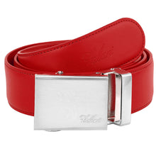 Load image into Gallery viewer, Falari Men Unisex Genuine Leather Ratchet Dress Belt Automatic Sliding Buckle