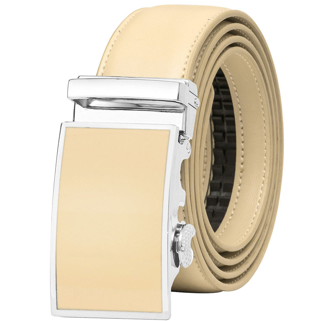 Falari Men Leather Ratchet Dress Belt