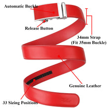 Load image into Gallery viewer, Falari Men Leather Ratchet Dress Belt